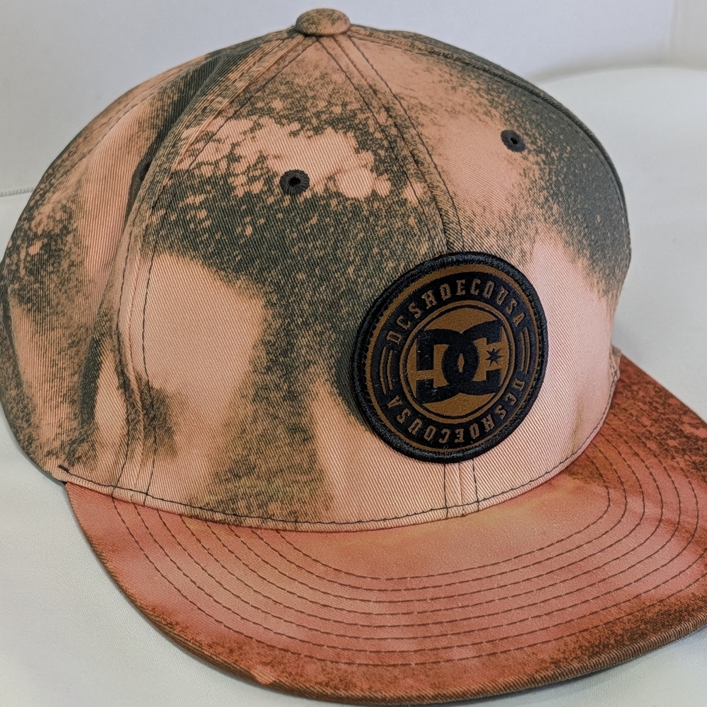 DC Shoes Custom Bleached Snapback Men's Adjustable Hat Green/ Tan/ Bleached